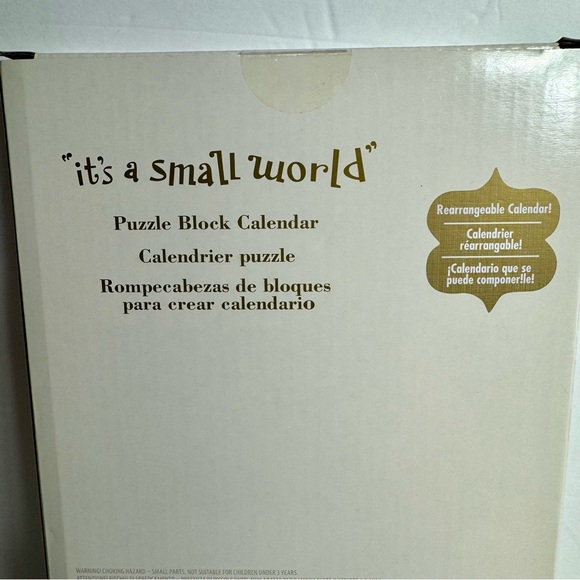 NWT. Disney Calendar - It's A Small World Block Puzzle. LMK - Picture 7 of 11